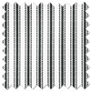 Lace Stripes, Jet - Roman Blind